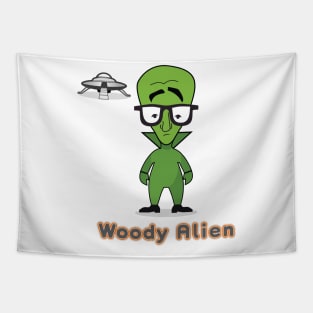 Woody Alien Tapestry