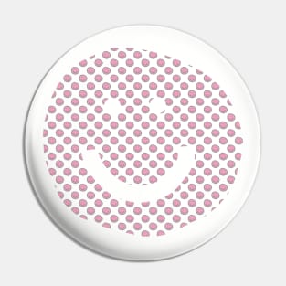 Smiley Face Pattern Prism Pink Pin