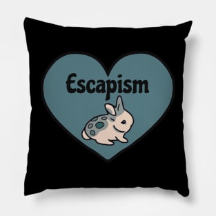 The Escape is Real | Mini Rex Rabbit Having A Bunny Escape From Reality Pillow