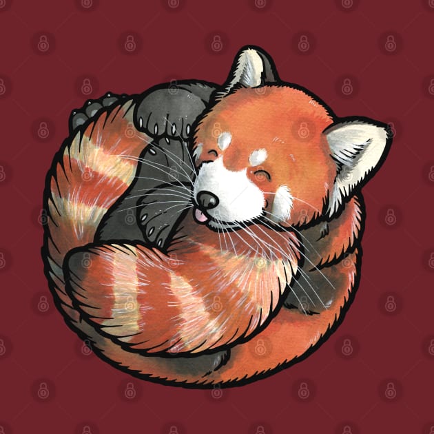 Red Panda by animalartbyjess