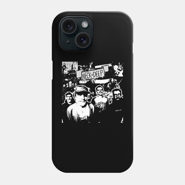 Neck Deep GrungeTexture Phone Case by 4stroboy