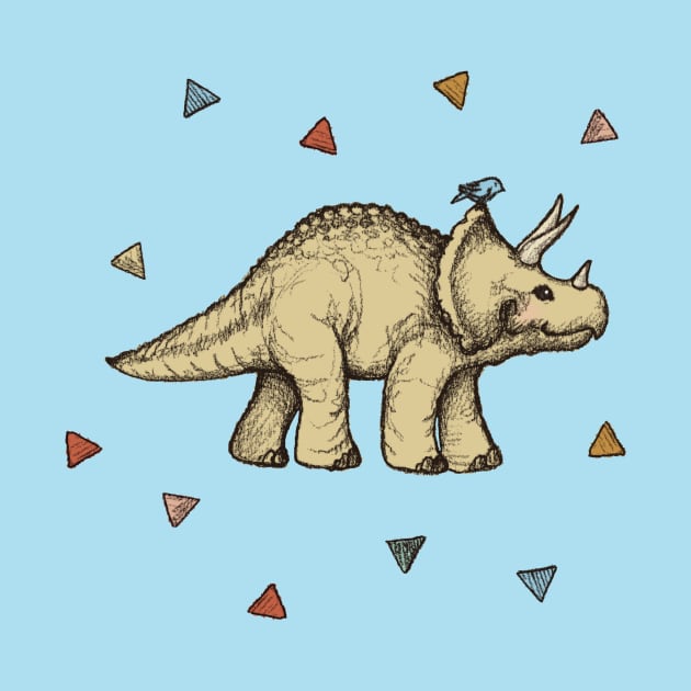 Triceratops & Triangles by micklyn