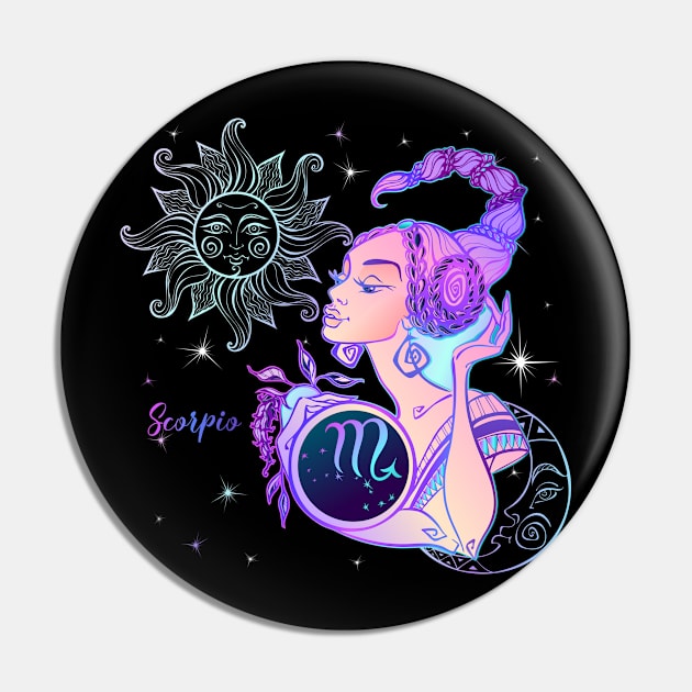 Scorpio Astrology Horoscope Zodiac Birth Sign Gift for Women Pin by xena