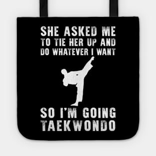 Kicks and Chuckles: Unleash Your Playful Taekwondo Moves! Tote