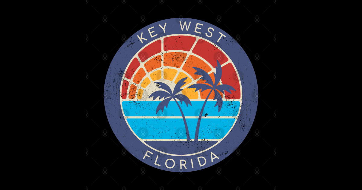 Key West, Florida - Key West Florida - Sticker | TeePublic