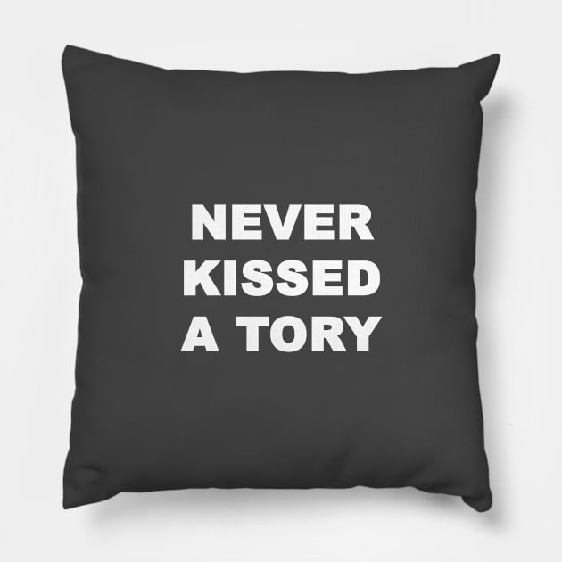 Never Kissed A Tory Pillow by Souna's Store