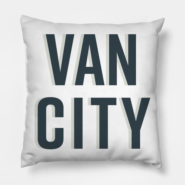 Van City Pillow by Shy Guy Creative