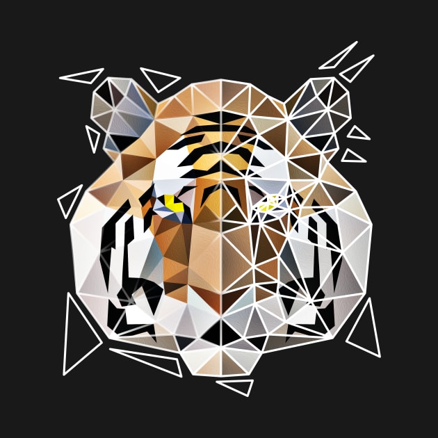 Geometric tiger by Jackson Lester