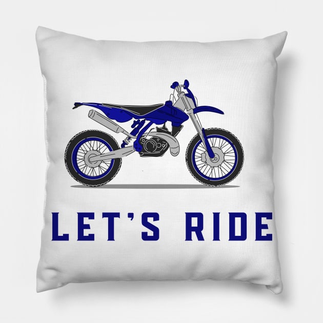 Let's Ride Pillow by DiscoverNow