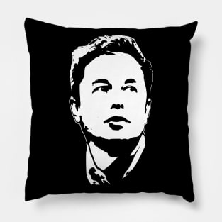 Elon Musk Minimalistic Pillow