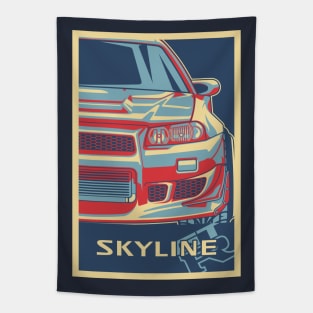 vintage skyline r34 gtr Tapestry