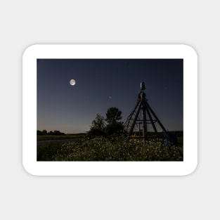 Moonlit Irrigation Tower Magnet