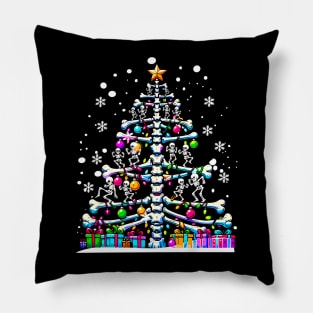 Christmas Tree Skeleton Xmas Radiology Xray Technologist Pillow