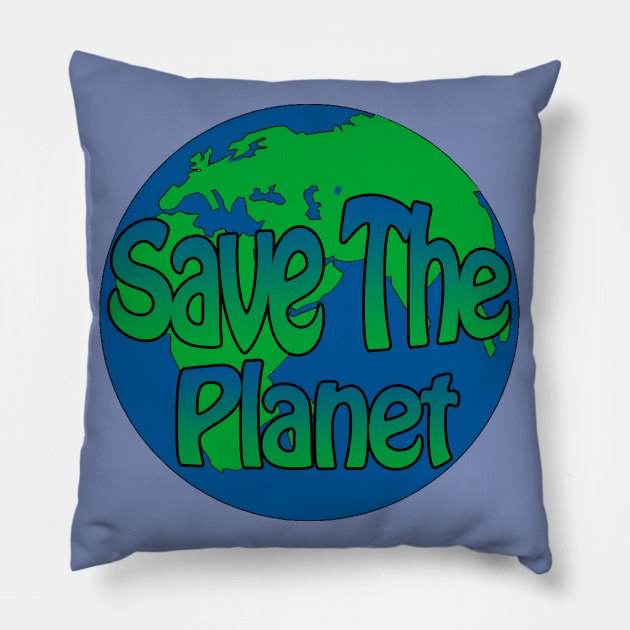 save the planet Pillow by sarahnash