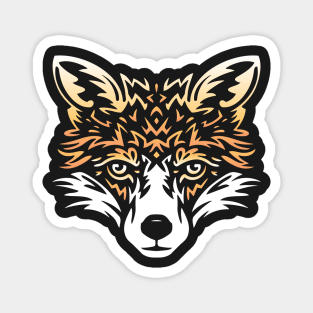 Tribal Tattoo Style Fox Magnet