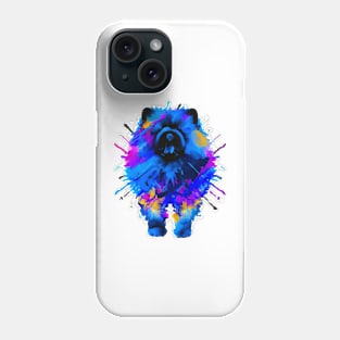 Chow Chow Doggo Stencil Watercolor Art Phone Case