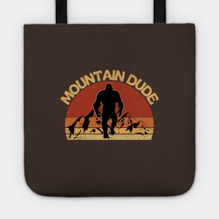 Mountain Dude Vintage Bigfoot Hiking Tote