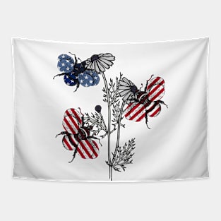 USA Bees Tapestry