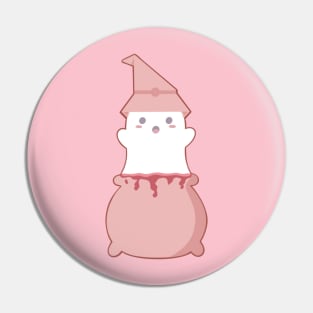 Ghost in Cauldron Pin