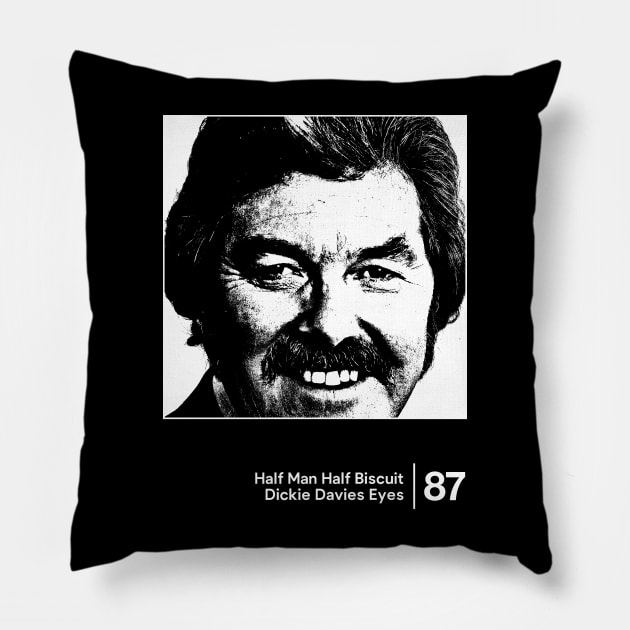 Half Man Half Biscuit / Minimal Style Graphic Design Pillow by saudade