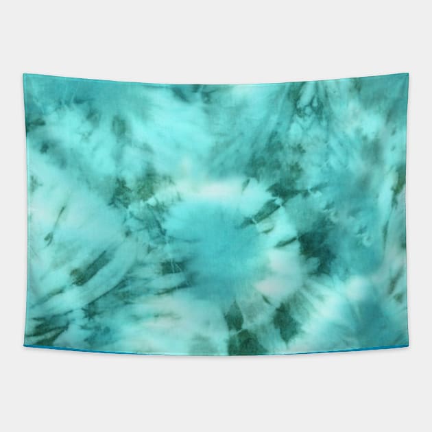 Acqua Pastel Tie-Dye Tapestry by Carolina Díaz