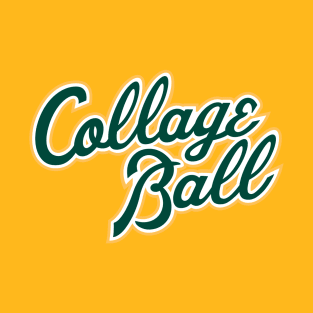 NEW Collage Ball Logo in Oakland A's colors T-Shirt