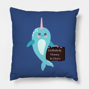 Natwarlal the Narwhal Pillow