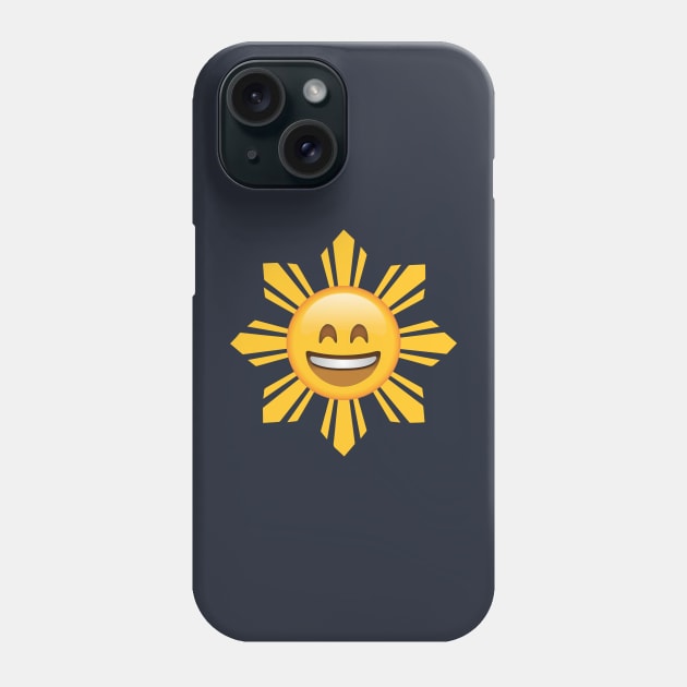 Philippines Flag Sun Smiling Laughing Face Emoji Phone Case by SkarloCueva
