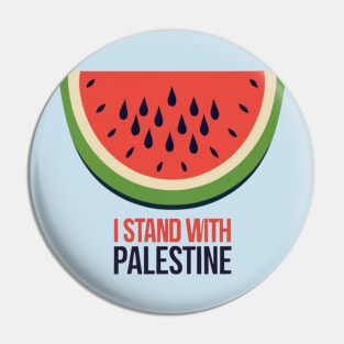 I stand with palestine Pin