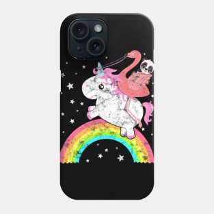 Cute Funny Unicorn Flamingo Panda Rainbow Phone Case