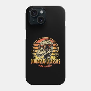 Funny Dinosaur Skeleton: Jurassic Classics Never Go Extinct Phone Case