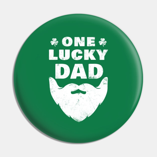 One Lucky Dad St Patrick Day Gift Pin by Yasna