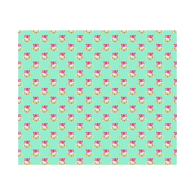 Watermelon Turtle Pattern by saradaboru