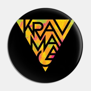 Krav Maga Cool Tough Fitness Design Pin