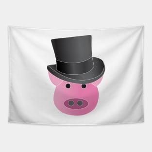 Elegant pig Tapestry