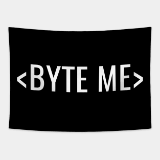 BYTE ME Coder Design Tapestry