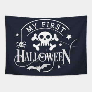 My first Halloween Vintage Halloween floral ghost graphic costume | Dark Colors Tapestry