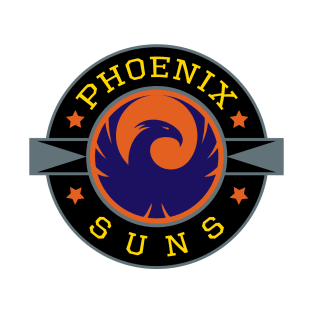 Phoenix Suns Basketball Team Badge T-Shirt