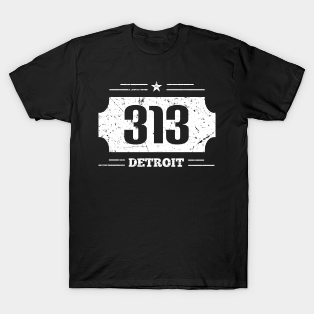 on Demand 313 Detroit Area Code Unisex T-Shirt 2XL