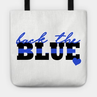 Police Wife Back The Blue Thin Blue Line Tote