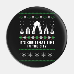 New York Ugly Christmas Sweater Pin