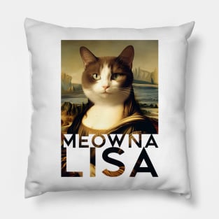 Mona Lisa Cat Tee Pillow