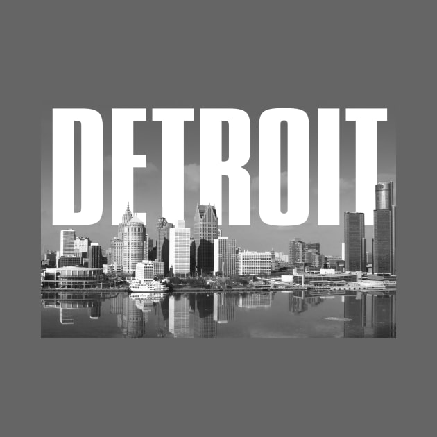 Detroit Cityscape by PLAYDIGITAL2020