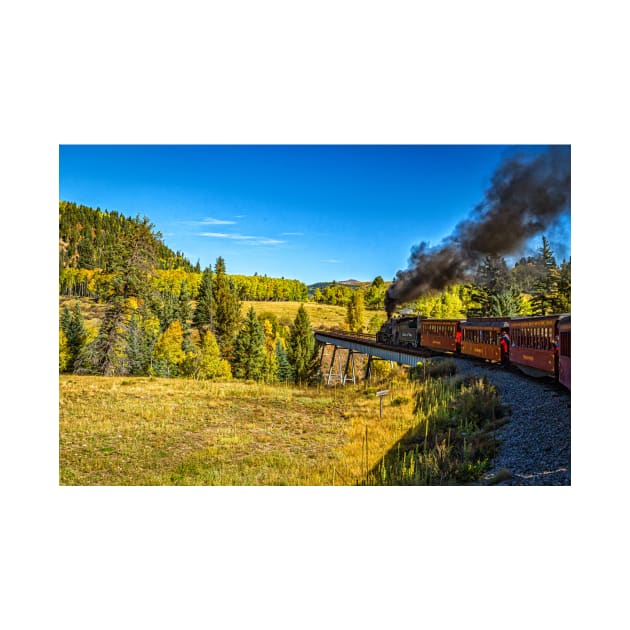 Cumbres and Toltec Narrow Gauge Railroad Route by Gestalt Imagery