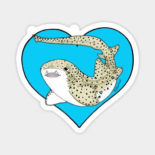 Zebra Shark Love Magnet