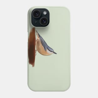 Nuthatch on lookout Phone Case