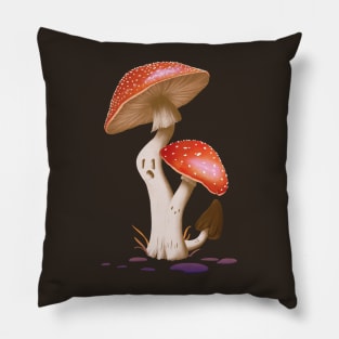 Spooky Mushrooms Pillow