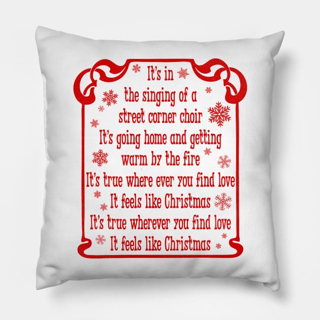 It Feels Like Christmas - Muppet Christmas Carol Pillow by darklordpug