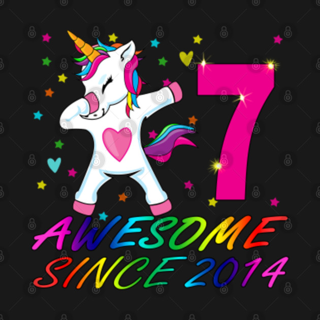 Download 7 Years Old 7th Birthday Unicorn Dabbing - Birthday ...