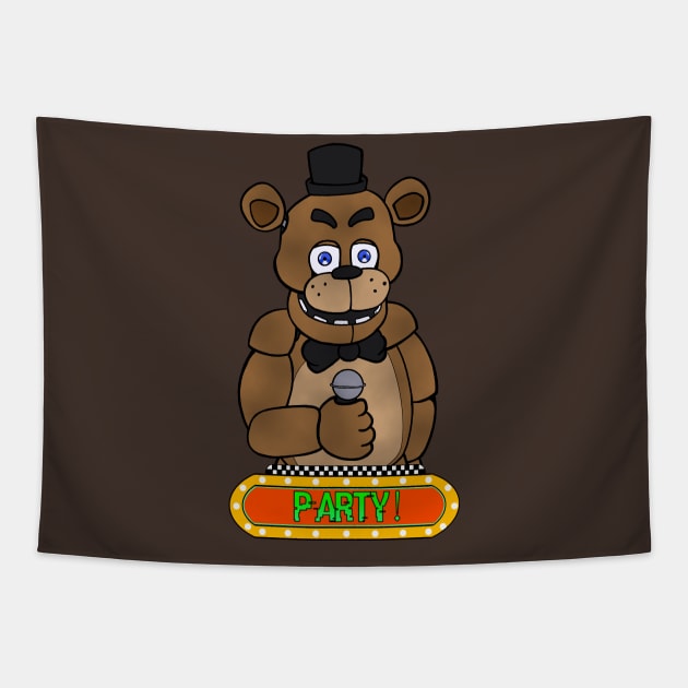 Fnaf Freddy Fazbear Tapestry by MortuusArts